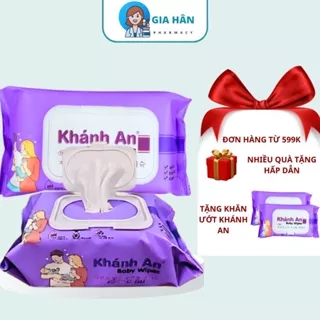 Khăn ướt cho bé không mùi baby wipes Khánh An an toàn phù hợp cho mọi loại da đặc biệt là làn da nhạy cảm và trẻ em