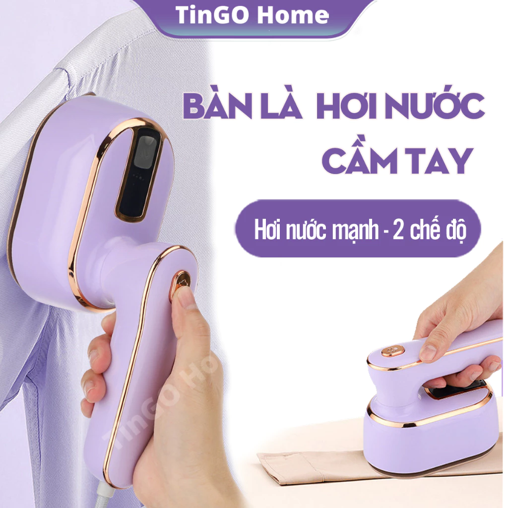 Bàn là hơi nước cầm tay TinGO mini có 2 chế độ là hơi nước là khô nhỏ gọn cho vào vali đi du lịch