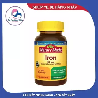 Viên uống bổ sung Sắt Iron Nature Made + Vitamin bầu Prenatal - 365 viên