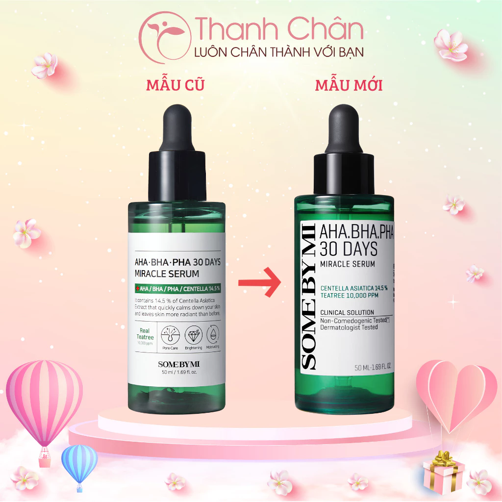 Tinh Chất Giảm Mụn Some By Mi AHA-BHA-PHA 30 Days Miracle Serum 50ml