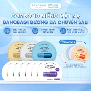 COMBO 10 Miếng Mặt Nạ BANOBAGI PREMIUM Thế Hệ Mới, Dưỡng Da Chuyên Sâu Dành Cho Mọi Loại Da 30ml