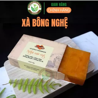 Xà bông nghệ tươi, xà bông nghệ mật ong 100g, xà bông thiên nhiên dưỡng trắng mờ thâm