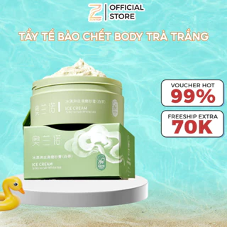 Kem tẩy tế bào chết body Trà Trắng, tẩy sạch sâu và trắng da Zentop