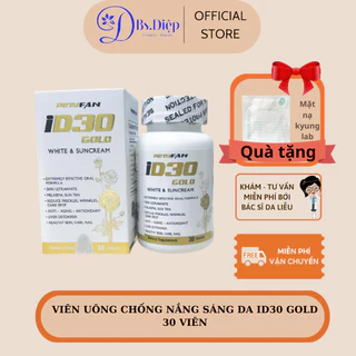 Viên Uống ID30 GOLD chống nắng Sáng Da , ngăn ngừa lão hóa INTELDERM L-GLUTO- TRIPLE WHITE