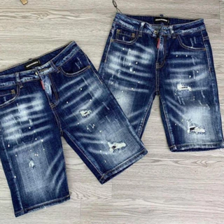 quần short jean nam ngắn xanh rách thêu logo nhiều mẫu mới đẹp giá tốt KAYSTORE