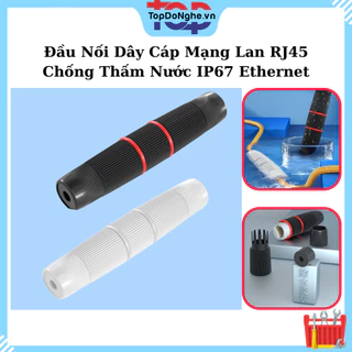 Đầu Nối Dây Cáp Mạng Lan RJ45 Chống Thấm Nước IP67 Ethernet