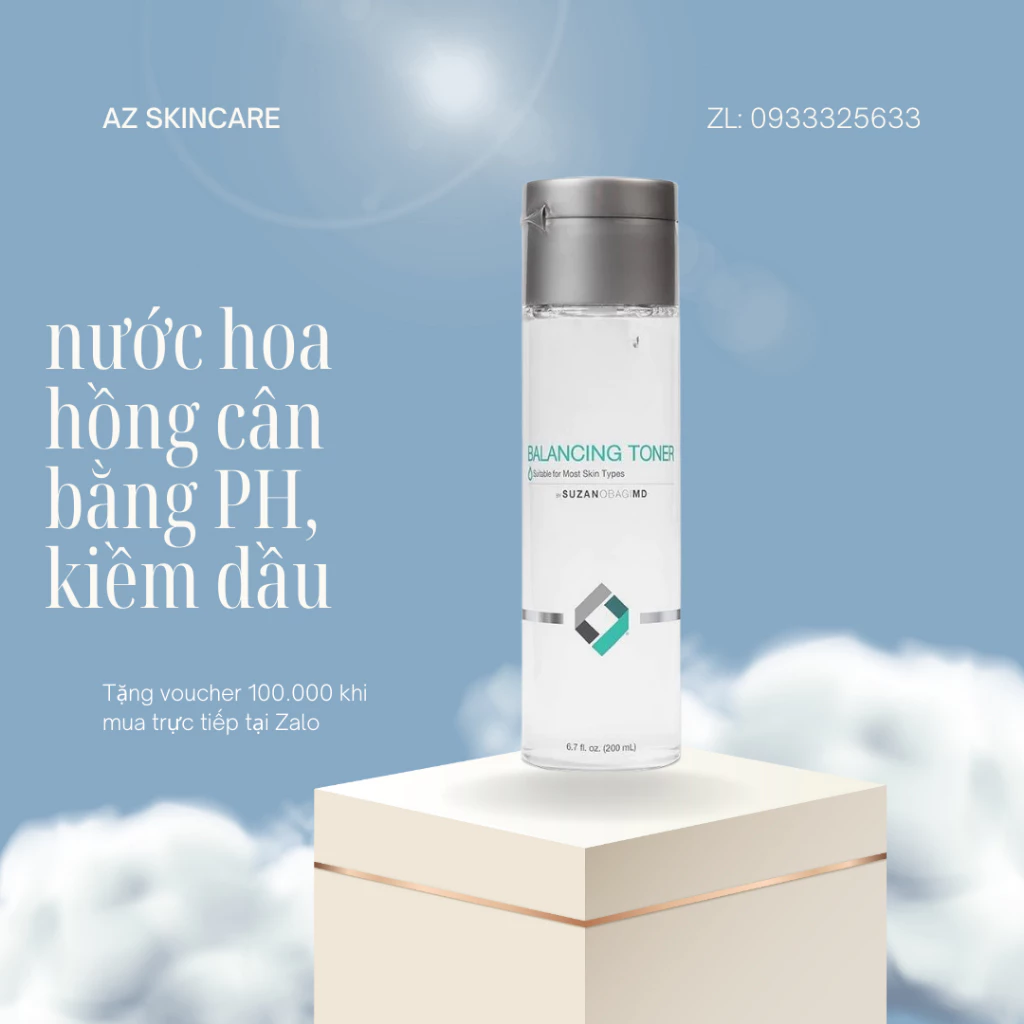 Nước hoa hồng Suzan MD Balancing Toner (200ml)