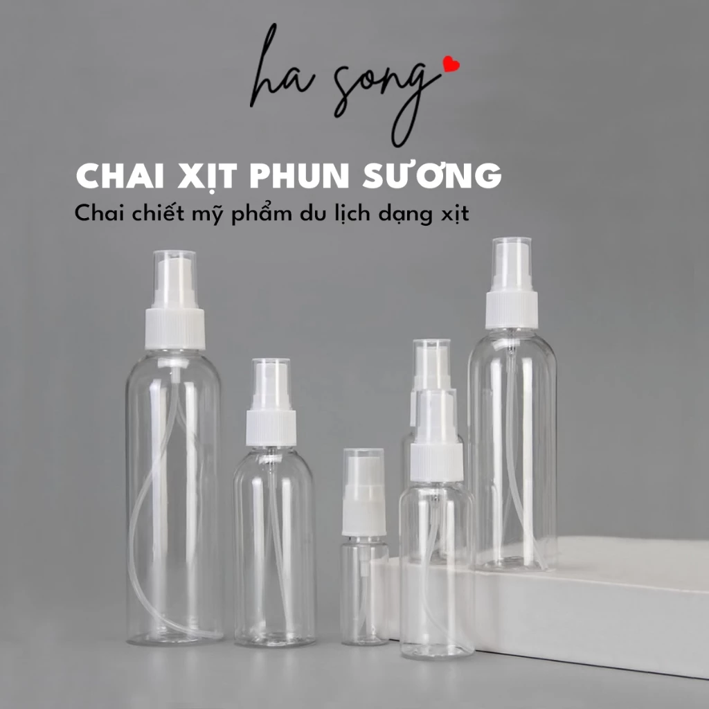 Chai xịt phun sương chiết mỹ phẩm du lịch dạng xịt 30 50 100ml 324-Ha Song