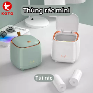 Thùng rác mini để bàn KOTO kiểu dáng sang trọng chất liệu ABS dày dặn đựng rác tiện lợi