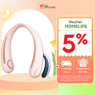 Quạt Đeo Cổ Tích Điện Mini Không Cánh Tiện Lợi, 3 Cấp Độ Gió Siêu Mát, Hoạt Động Êm Ái, Kiểu Dáng Thể Thao