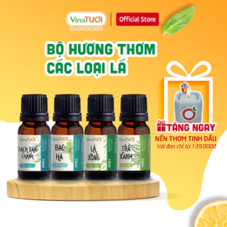 Tinh dầu nguyên chất từ Lá cây VINA TƯƠI 10ml tinh dầu xua đuổi côn trùng, xông hơi xông phòng giải cảm