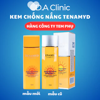 Kem chống nắng Tenamyd, KCN Tenamyd SPF 50, 70ml Hàng Công ty Thoáng Mịn Nâng tone, Kiềm dầu và Bảo vệ Hoàn hảo