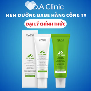 Babe Kem Dưỡng, Kem Dưỡng Babe Kiềm Dầu, Kem Dưỡng Ẩm Babe, Kem Phục Hồi Babe Cho Da Dầu Và Da Khô - D.A Clinic