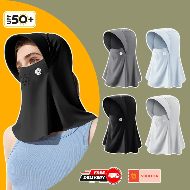 Khẩu Trang Full Mặt Chống Nắng UV Full Face Mask 4D ( Khau Trang Ninja Che Kín Mặt Vải Thun Lụa Mát Lạnh Kháng Khuẩn )