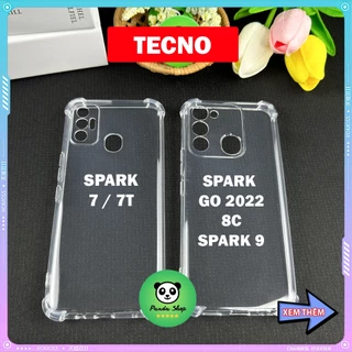 Ốp TECNO Spark 7 / 7t / 8C / Spark 9 / Go 2022 Bảo Vệ Cam, Chống Sốc, Trong Suốt, Silicon