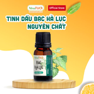 Chai Tinh Dầu Bạc Hà Lục Đuổi Muỗi VINA TƯƠI 10ml/50ml Thơm Quần Áo, Nhà Vệ Sinh, Đuổi Kiến, Đuổi Gián