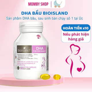 DHA cho bà bầu, DHA bầu DHA BioIsland 60 viên phát triển trí não thai nhi, bé thông minh khỏe mạnh, hỗ trợ sáng mắt