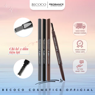 Chì Kẻ Mày PRORANCE 2 Đầu Phẩy Sợi Tri Point Eyebrow Pencil 5 Màu