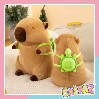 Capybara gấu bông capybara chuột lang đeo balo rùa siêu mềm siêu rẻ