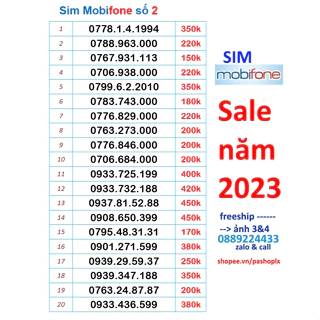 Sim mobifone số đẹp 2