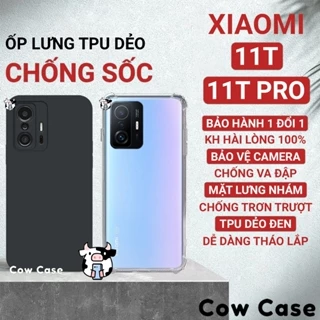 Ốp lưng Xiaomi 11T, 11T Pro 5G chống sốc, viền vuông Cowcase | Vỏ điện thoại Xiaomi bảo vệ camera toàn diện