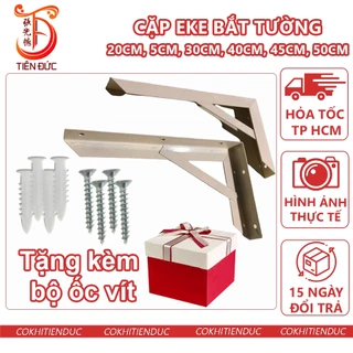 Cặp Eke bắt tường, Kệ, Ke Góc Vuông chữ L Nam Phát  40cm