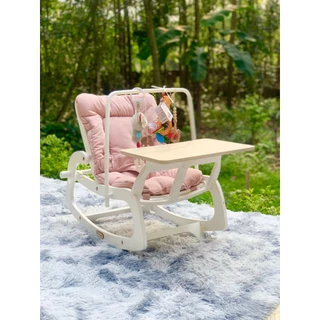 Ghế bập bênh cho bé ROCKING CHAIR đa năng 2024 5IN1, đệm lưới điều hòa thoáng mát, sử dụng bốn mùa