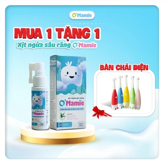 Xịt Chống Sâu Răng O'mamie,XỊT RĂNG PREBIOTIC ĐẦU TIÊN TẠI VIỆT NAM Giúp Làm Sạch Mảng Bám Trên Răng, Ngăn Ngừa Sâu Răng