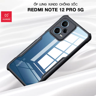 [Hỏa Tốc HCM] Ốp lưng XUNDD Redmi Note 12 Pro 5G - Chống shock, Mặt lưng trong, Viền TPU