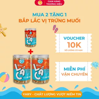 [MUA 2 TẶNG 1] Bắp Lắc Pory Vị Trứng Muối hộp 200g, Bắp Chiên Mắm Ớt Lắc Trứng Muối