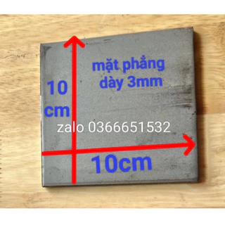 BẢN MÃ-CHÂN CỘT-ĐẾ SẮT 10cm x 10cm dày 3MM TẤM SẮT VUÔNG DÀY- 100mm x 100mm ship hoả tốc gò vấp hcm