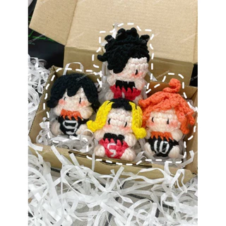 Nhân Vật Bóng Chuyền Len Haikyuu Mini Handmade dễ thương