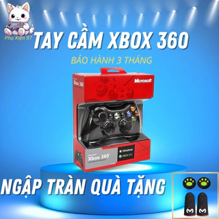 💛 Giá Sốc 💛Tay cầm Chơi Game Microsoft Xbox 360 Full box 2023, Có Rung Chơi Game Fo4 Full Skill Dành Cho PC Laptop
