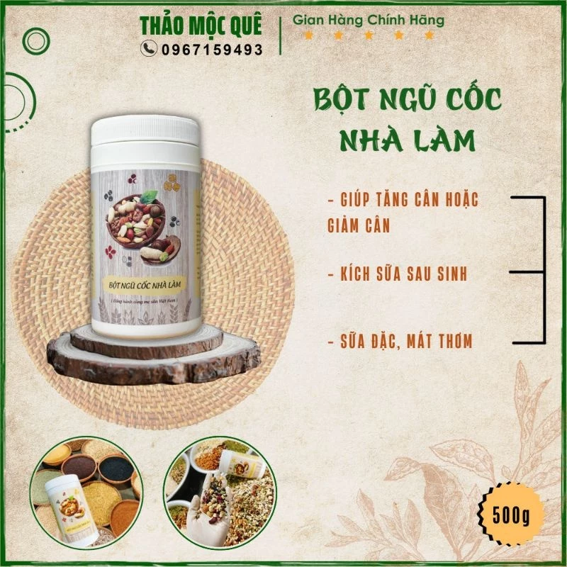 Ngũ cốc lợi sữa THAO MOC QUE chính hãng giúp mẹ bầu sau sinh đảm bảo sức khỏe và kích sữa sau sinh