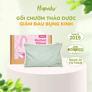 Gối Chườm Nóng Thảo Dược Hapaku - Giảm Đau Lưng, Giảm Đau Bụng Kinh, Làm Nóng Bằng Lò Vi Sóng