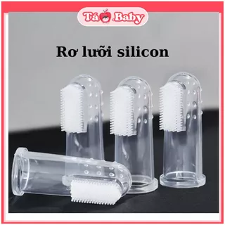 Rơ lưỡi silicon xỏ ngón chống tưa miệng mềm dẻo an toàn cho trẻ RL02