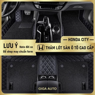 [Hàng có sẵn]Thảm lót sàn ô tô Honda City 5D 6D da PU cao cấp, không mùi, chống nước, dễ dàng lắp đặt, ôm khít form