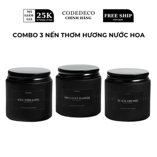 Combo 3 nến thơm hương nước hoa CODEDECO