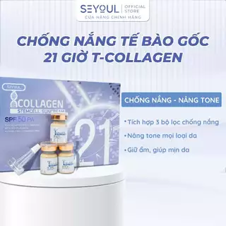 Serum Chống Nắng Tế Bào Gốc T-Collagen 21 giờ SEYOUL SPF 50+ PA++++ nâng tone da, giúp da mịn màng