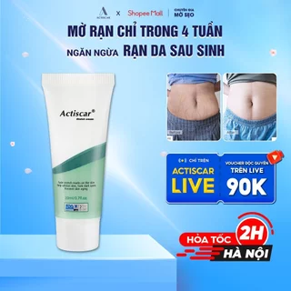 Kem Rạn Da Actiscar Stretch 50ml Làm Mờ Rạn Da Cho Bà Bầu, Sau Sinh Làm Đều Màu Da Thành Phần Thiên Nhiên Lành Tính