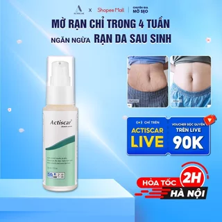 Serum Rạn Da Actiscar Làm Mờ Rạn Da, Mờ Sẹo, Đều Màu Da Sau Sinh 30ml