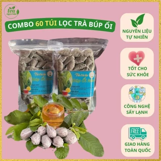 Combo 60 Túi Lọc Búp Ổi Non Mix 5 Vị Thảo Mộc