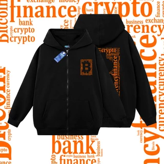 Áo Hoodie Cao Cấp Bitcoin Crypto Money Finance Exchange, Local Brand Cointshirt, Binance