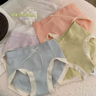 Set 10 Quần lót nữ 💚FREESHIP💚 Đồ lót nữ cotton cao cấp – Quần sịp kiểu Nhật đính nơ xinh xắn dễ thương