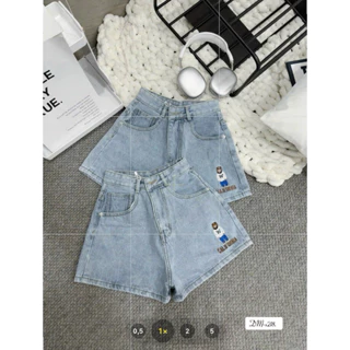 Quần Short Nữ Jean In Hình Siêu Cưng