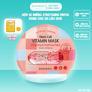 [HỘP 10 MIẾNG] Mặt Nạ Giấy Dưỡng Ẩm Trắng Da BANOBAGI Stem Cell Vitamin Mask 30ml - STRETCHING PATCH