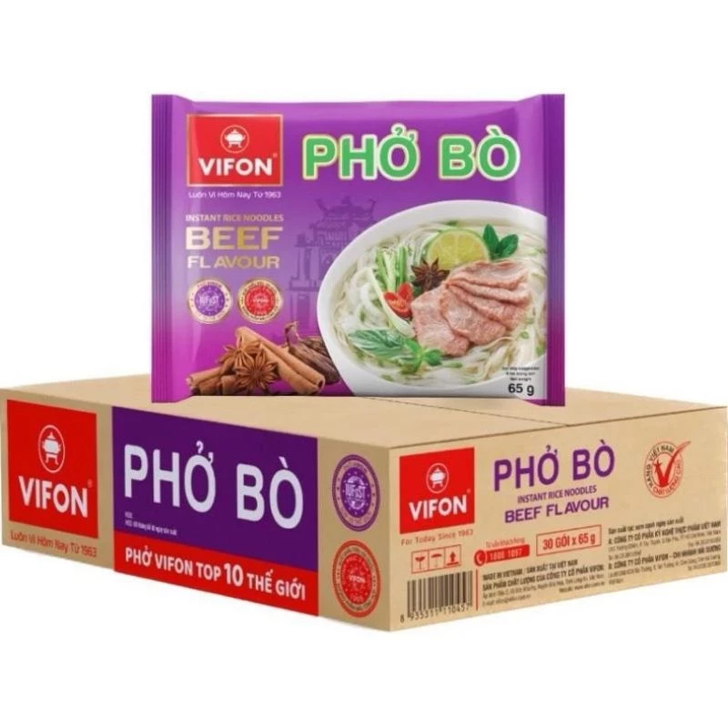 Thùng phở bò vifon 30 gói x 75 g