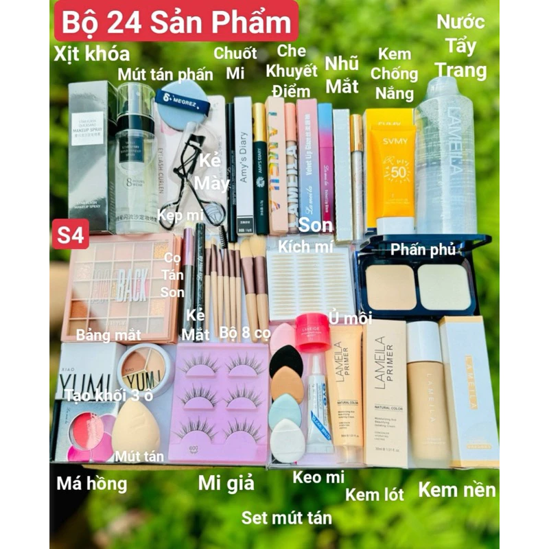 Bộ Trang Điểm Đầy Đủ Bộ Makeup/Trang Điểm Cá Nhân /Trang Điểm Đi Tiệc Ảnh Thật Shop Tự Chụp