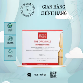 AMPOULE CHỐNG OXY HOÁ, PHỤC HỒI, ĐIỀU TIẾT BÃ NHỜN - MARTIDERM THE ORIGINALS PROTEOS LIPOSOME