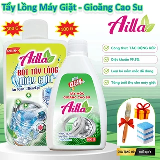 Bột Tẩy Vệ Sinh Máy Giặt AILLA 300G, Loại Bỏ Các Cặn Bẩn, Nấm Mốc, Tẩy Mốc Gioăng Cao Su Chính Hãng